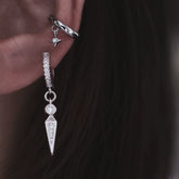 Asymmetric Punk Triangle Ear Cuff