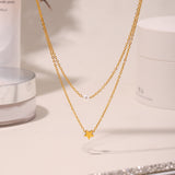 Star & Pearl Layered Necklace
