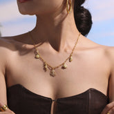 Ocean-Inspired Octopus & Shell Necklace – Stainless Steel Choker, High-End Summer Jewelry