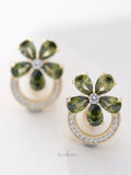 Olive Garden Bloom Stud Earrings