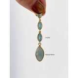 Original Vintage Lake Blue Earrings