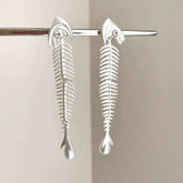 Pearl fish bone Earring