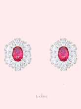 Royal Ruby Vintage Earrings