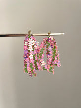 Radium flower tassel earring