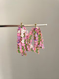 Radium flower tassel earring