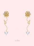Paris Rose Camellia Earrings