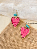 Rose and pure love earring