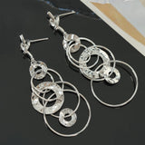 Modern Asymmetric Metal Hoop Earrings