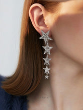 Asymmetric Star Pearl Earrings