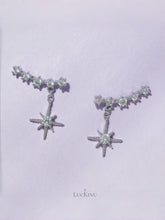 Stellar Curve Zircon Stud Earrings