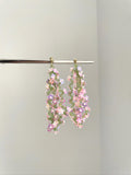 Summer crystal woven flowers earring