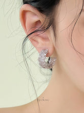 French Bloom Hoop Earrings