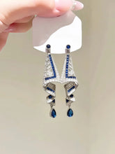 Venetian Ribbon Stud Drop Earrings
