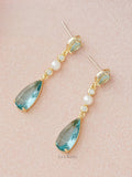 Blue Glow Teardrop Earrings