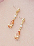 Maple Glow Teardrop Earrings