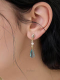 Blue Glow Teardrop Earrings