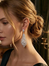 Falling Feathers Galaxy Pavé Earrings