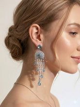 Silver Aquamarine Teardrop Earrings – Elegant Versatile Statement Jewelry