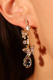 vintage romantic crystal earrings