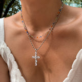 Dopamine-Inspired Zircon Chain 22K Gold Plated