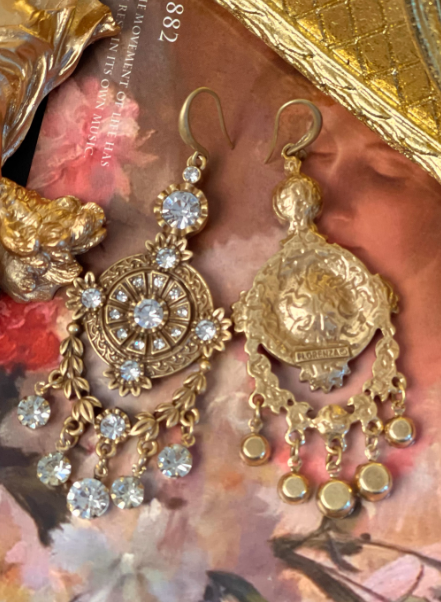 art deco dangle earrings