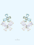 Icy Blue Butterfly Earrings