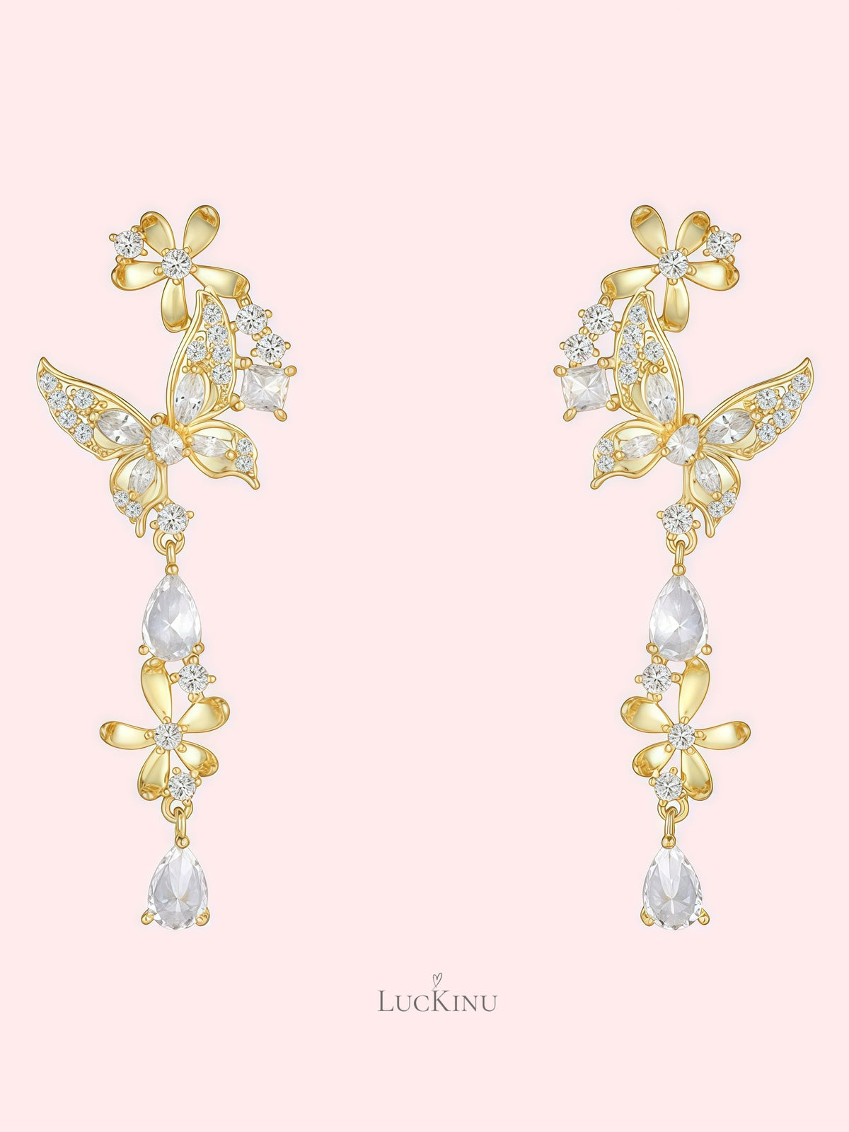 Butterfly Garden Tassel Earrings