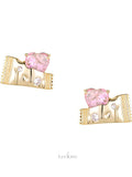 Candy Heart Zircon Earrings