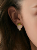 Pink Strawberry Earrings
