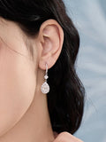 Ice Blossom Teardrop Earrings