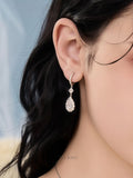 Ice Blossom Teardrop Earrings