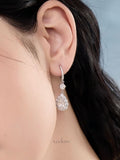 Ice Blossom Teardrop Earrings