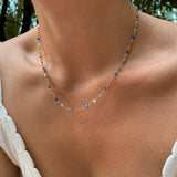 Dopamine-Inspired Zircon Chain 22K Gold Plated