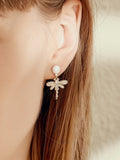 Dragonfly Pearl Earrings
