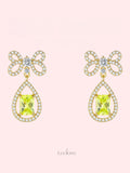 Apple Green Bow Earrings