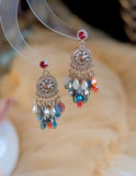Indra Dance Bohemian Crystal Tassel Earrings