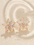 Crystal Petal Bloom Earrings