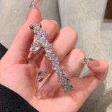 Luxury Sparkling Zircon Cuff Bracelet