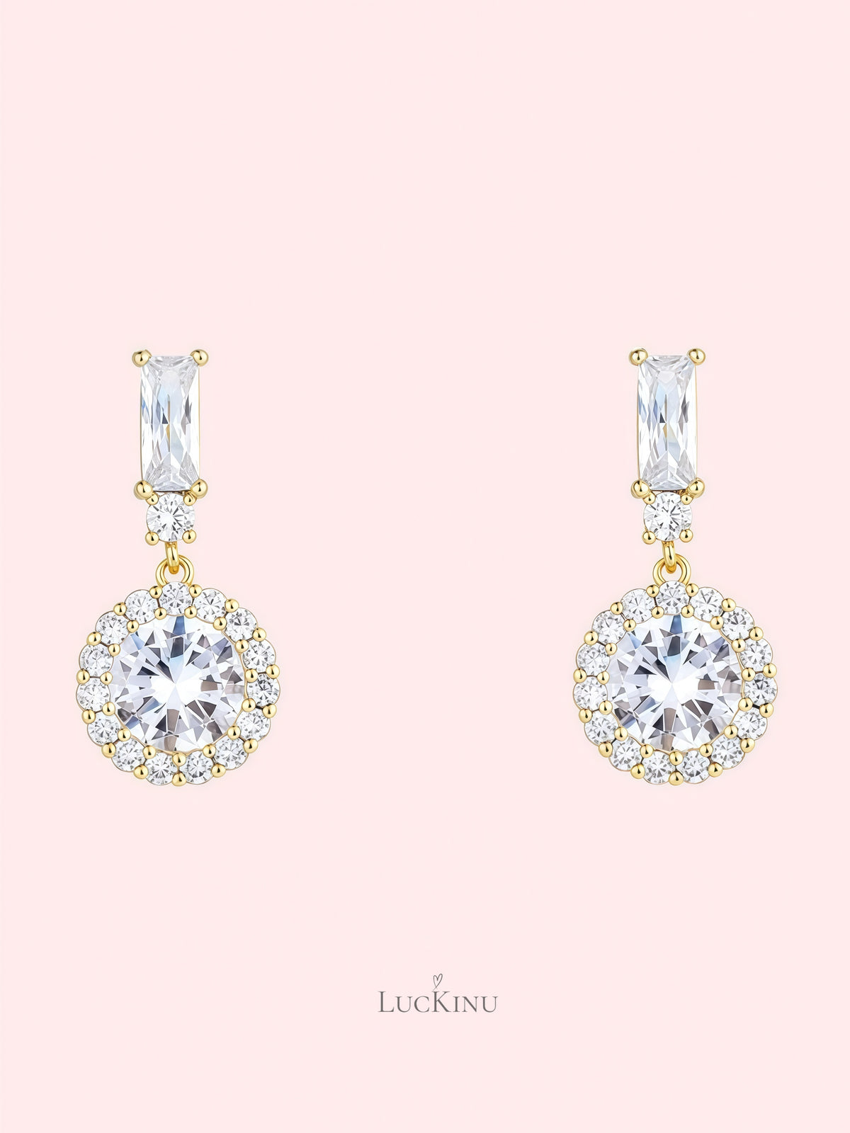 Pure Circle Zircon Earrings