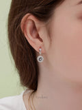 Pure Circle Zircon Earrings
