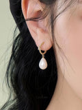 Pure Drop Hoop Earrings