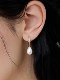 Pure Drop Hoop Earrings