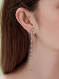 Classic Zircon Tassel Earrings