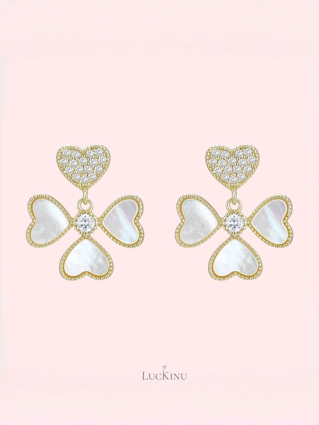 Stellar Cross Shell Earrings