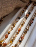 Natural Tiger Eye Mala-Style Necklace