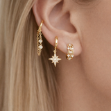 North Star Tassel Ear Cuff 925 Sterling Silver