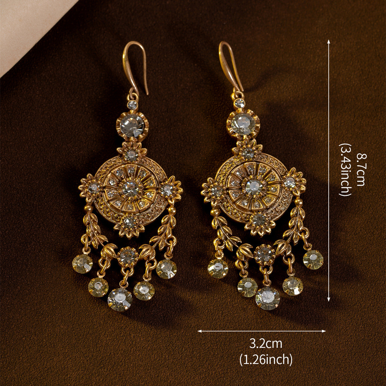 art deco dangle earrings