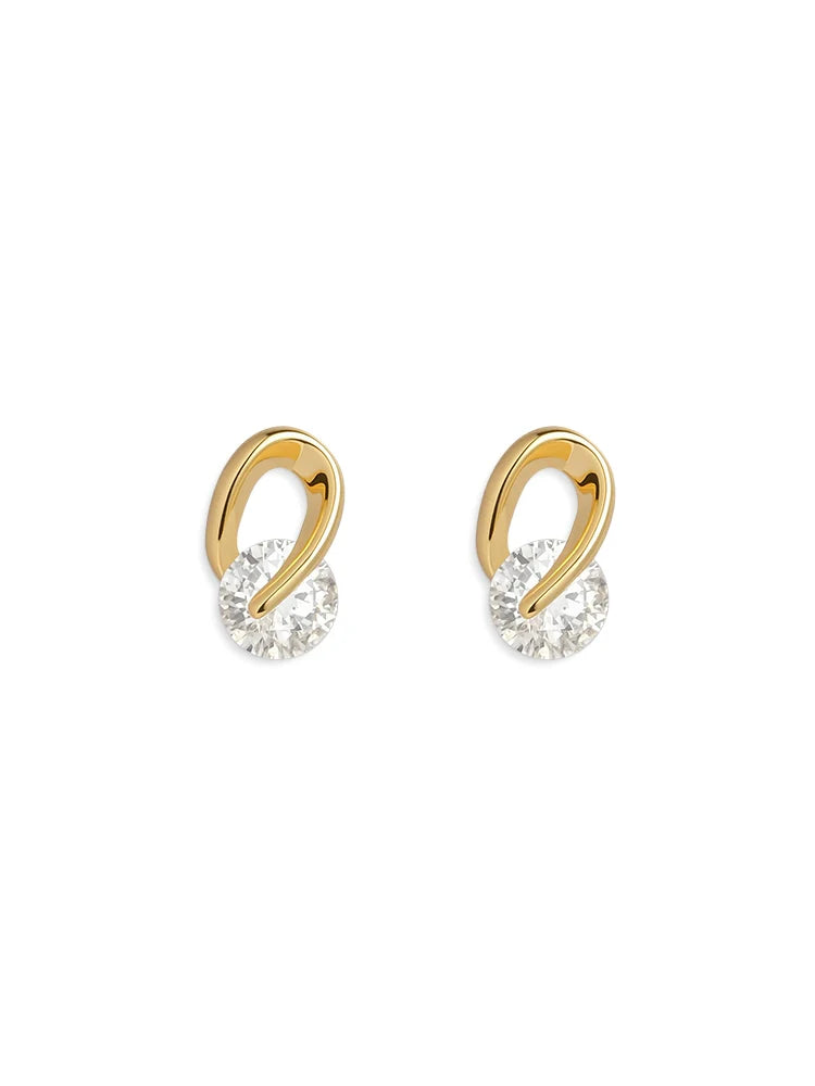 AAA Cubic Zirconia Sparkling Stud Earrings