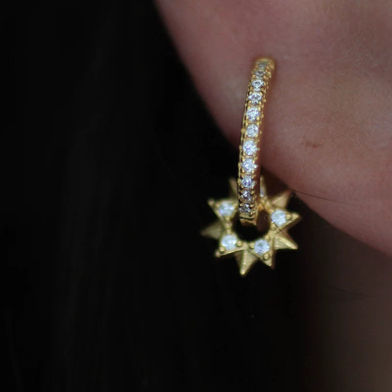 North Star Planet Ear Cuff Sterling Silver