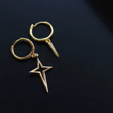 Asymmetrical North Star Ear Cuff